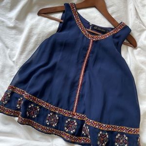 Zara patterned tank top blouse, size xs
